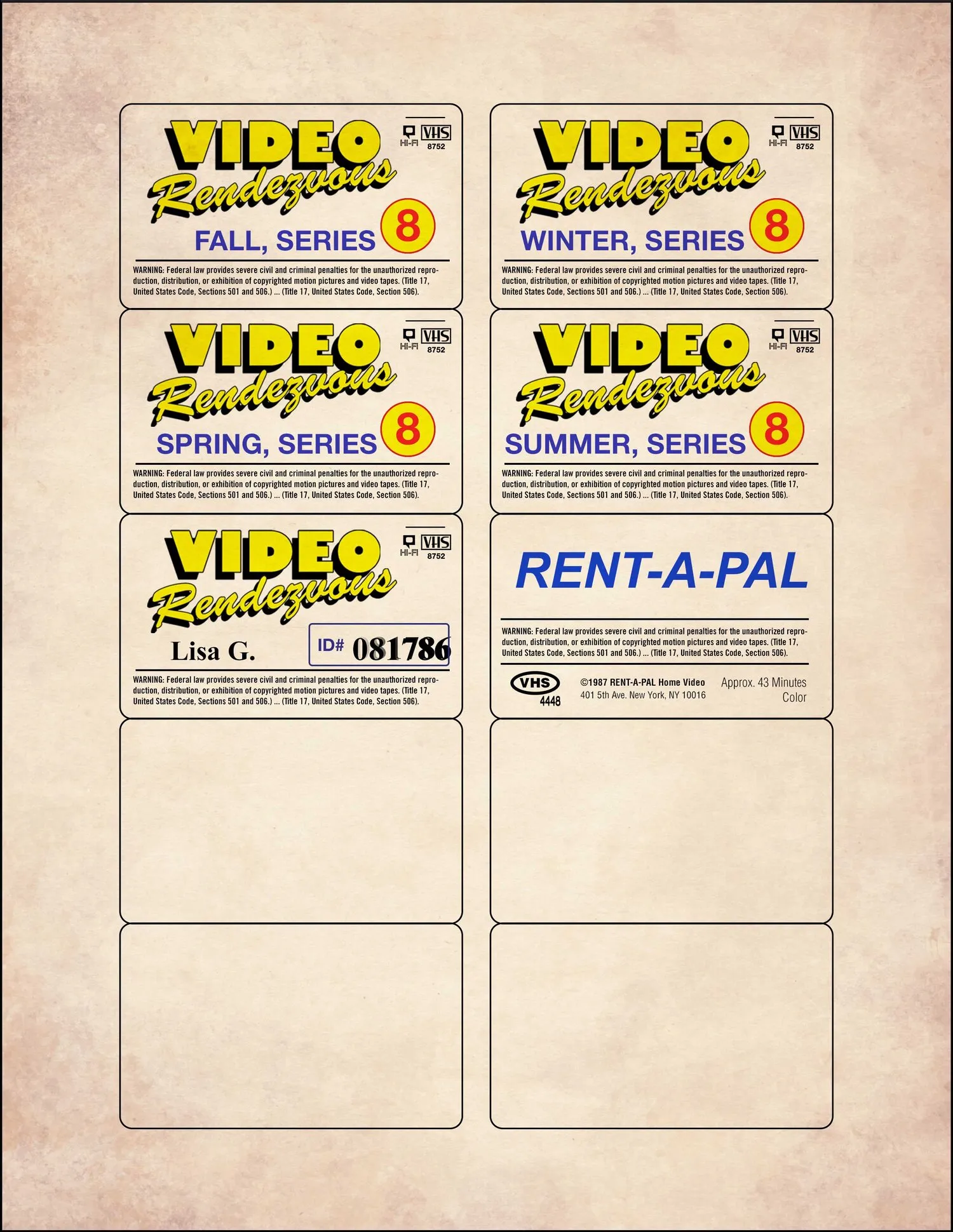 Various Flat Label Designs