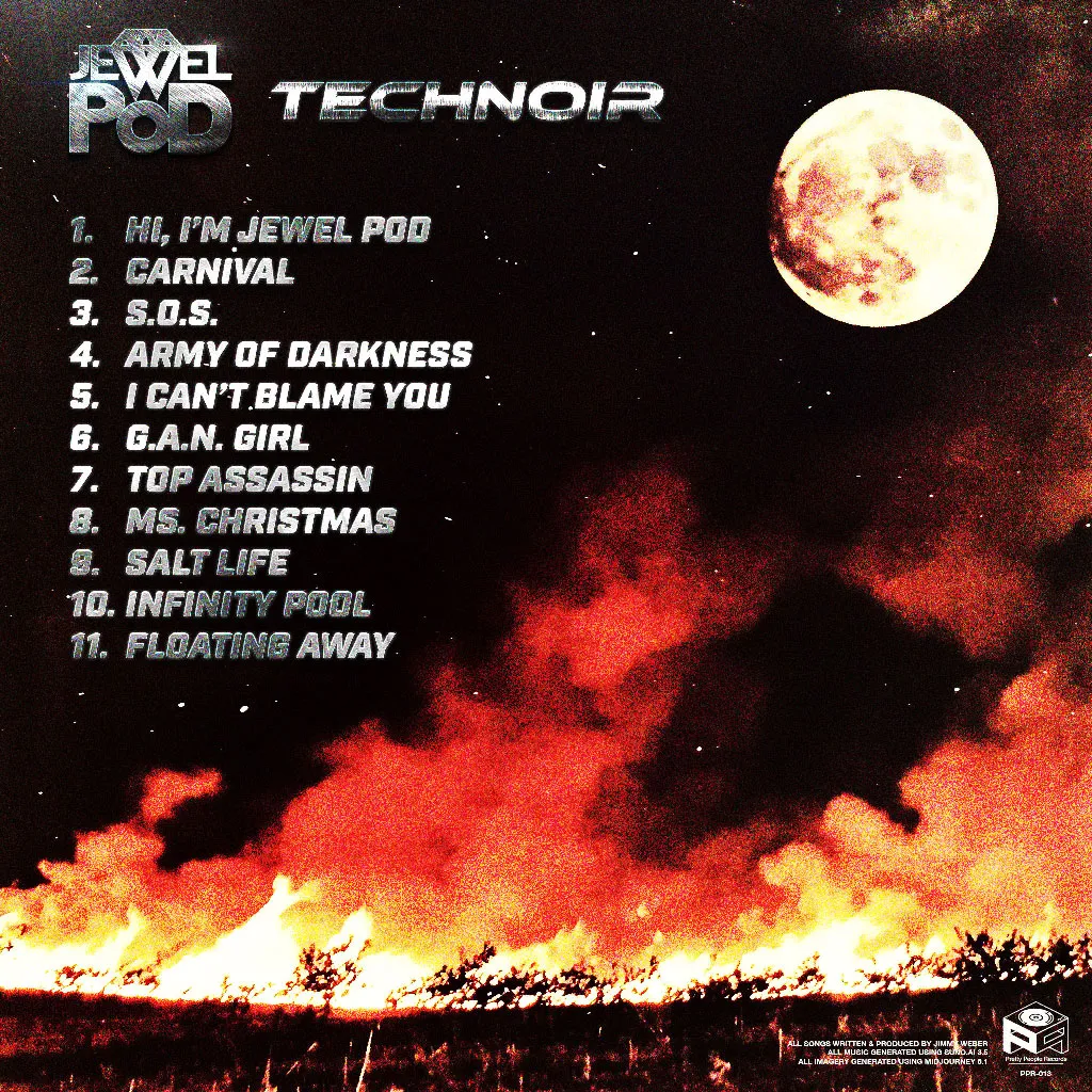 Jewel Pod "Technoir" Back Art