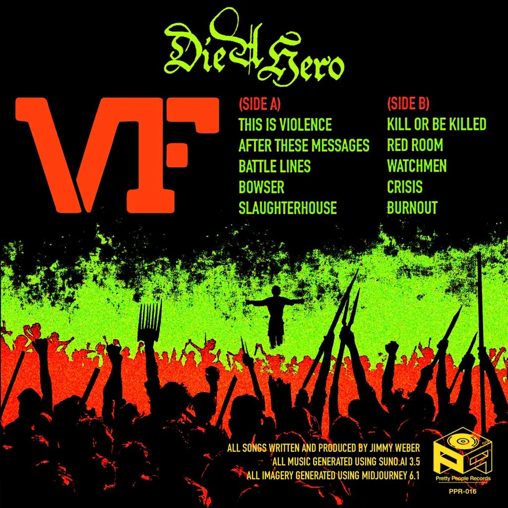 Victory Formation "Die A Hero" Back Art