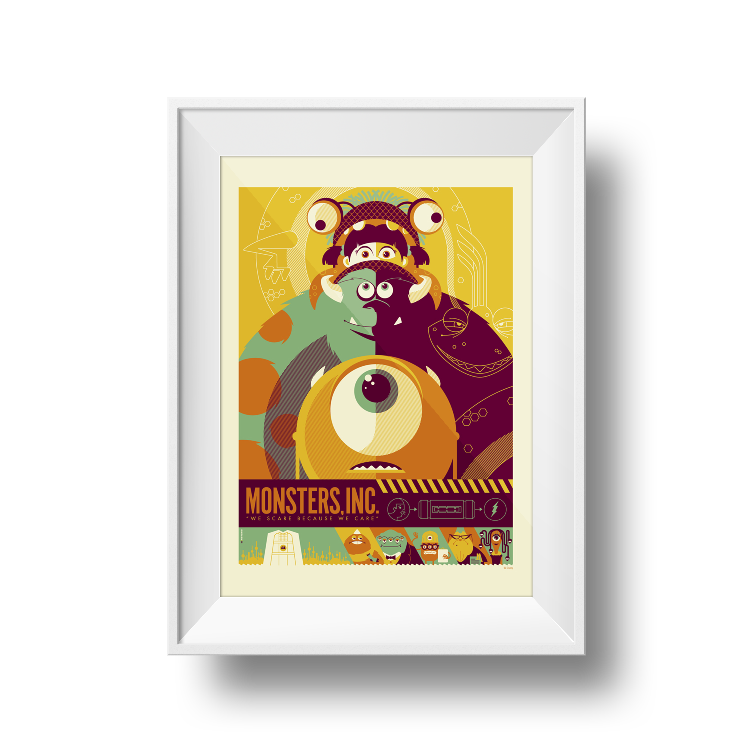 Monsters Inc. | Tom Whalen | 18 x 24