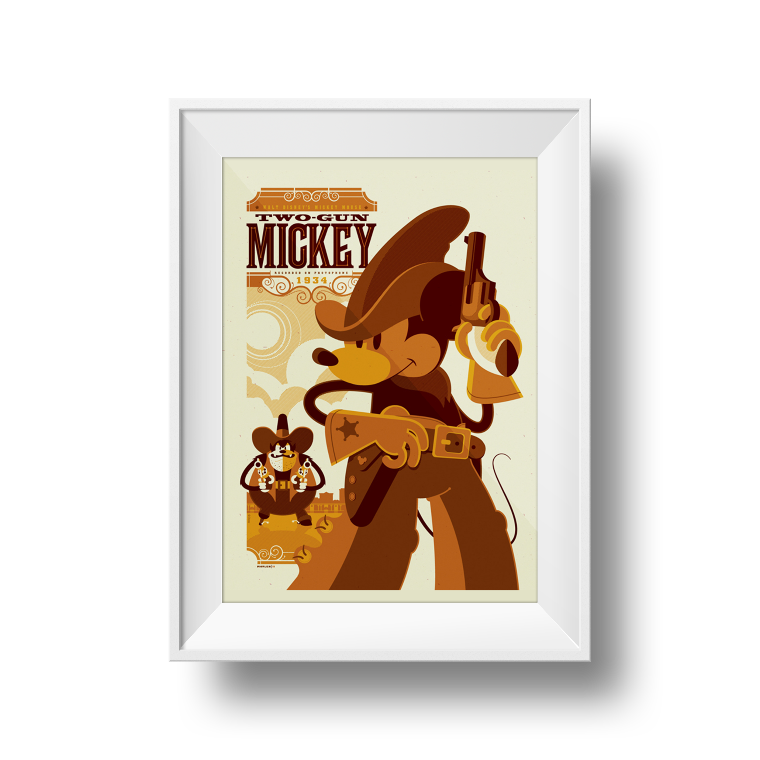 Two Gun Mickey | Tom Whalen | 18 x24